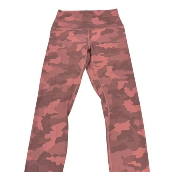 LULULEMON Align High-Rise Pant 28" Size 6 Heritage 365 Camo Brier Rose Multi - Picture 3 of 6